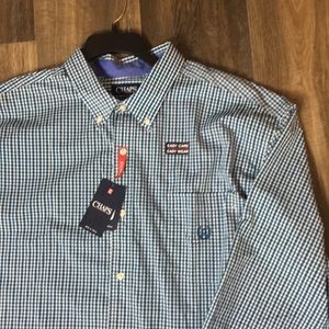 Chaps dress shirt blue 3xlt
